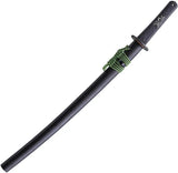 Dragon King Wakizashi Bohi 19.5in Blade With Hamon Copper Habaki G10 Handle Dual-Pinned For Collectors by Dragon King
