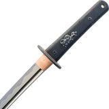 Dragon King Wakizashi Bohi 19.5in Blade With Hamon Copper Habaki G10 Handle Dual-Pinned For Collectors by Dragon King