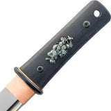 Dragon King Modern Tanto Knife With Real Hamon 1566 Steel G10 Handle Dual Pin Secure Grip For Collectors by Dragon King