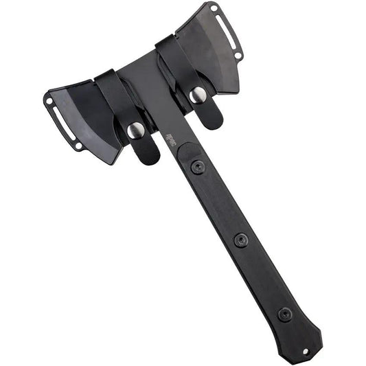 APOC Double Mukk Hatchet XD35560 Rugged Compact Camp Tool With Dependable Chopping Power For Campers And Hikers by APOC