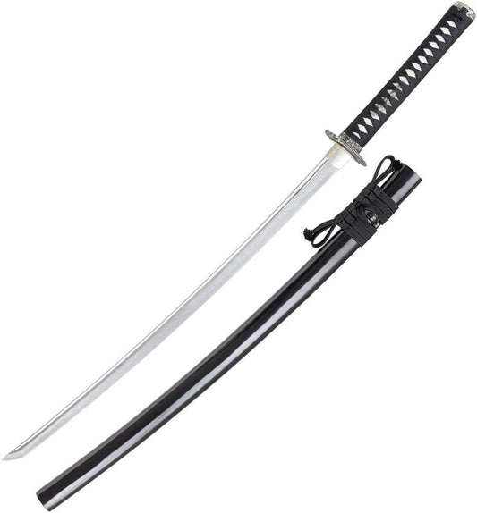 Dragon King Ryujin Katana 40th Anniversary Limited Edition T10 Blade 27.5in Black Silver Motif Collectors by Dragon King