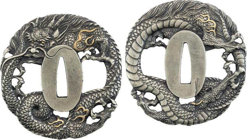 Dragon King Ryujin Katana 40th Anniversary Limited Edition T10 Blade 27.5in Black Silver Motif Collectors by Dragon King