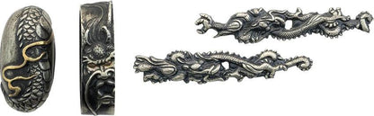 Dragon King Ryujin Katana 40th Anniversary Limited Edition T10 Blade 27.5in Black Silver Motif Collectors by Dragon King