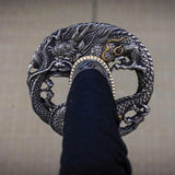 Dragon King Ryujin Katana 40th Anniversary Limited Edition T10 Blade 27.5in Black Silver Motif Collectors by Dragon King