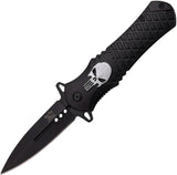 Dark Side Silver Skull Linerlock DS-A014BK by Dark Side