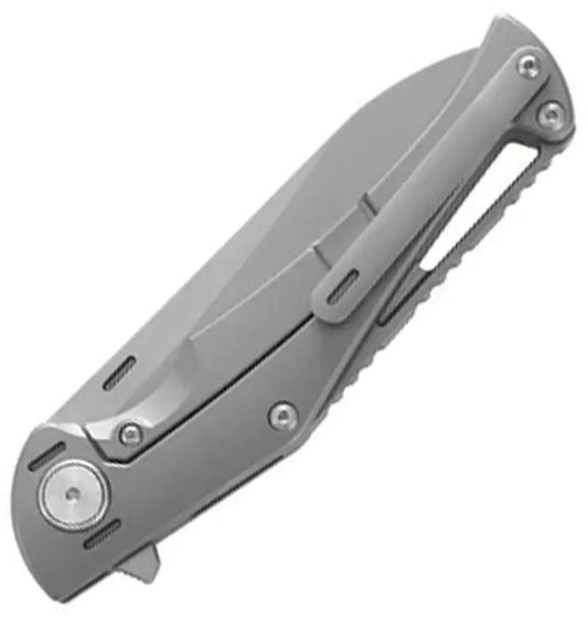 Dreamtech Framelock Ti Zirconium D3386Z - Titanium Frame Lock Knife With Bead Blast M390 Blade And Zirconium Inlay by Dreamtech