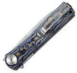 Dreamtech Linerlock Blue Micarta D3896MBL - D2 Blade For Durable Sharp Performance by Dreamtech