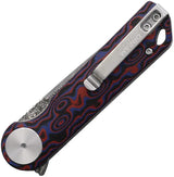 Dreamtech Linerlock Damascus Red D3897MRD by Dreamtech