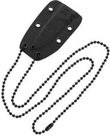 Dreamtech Neck Knife BSW D4038B - 5 Inch Overall 2 Inch D2 Blade With Black Stonewash Finish by Dreamtech