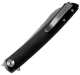 Dreamtech Small Framelock Black D4224SB Compact EDC Knife With Satin D2 Tool Steel Blade by Dreamtech