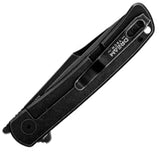 Dreamtech Framelock CF Ti D4368B - VG-10 Drop Point Blade With Black Stonewash Titanium Handle And Carbon Fiber Inlay by Dreamtech