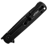 Dreamtech Framelock Ti Black D4369B - Durable D2 Tool Steel Drop Point Blade With Textured Titanium Handle by Dreamtech