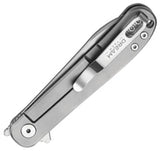 Dreamtech Framelock Ti Gray D4370G - Durable VG-10 Stainless Blade With Gray Textured Titanium Handle by Dreamtech