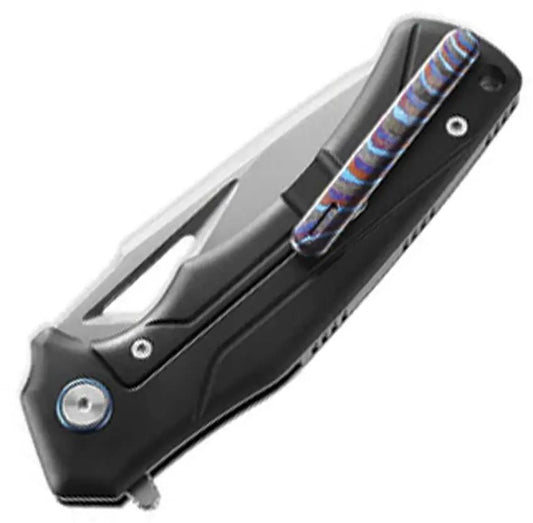 Dreamtech Framelock Ti Zirconium D9042TB Knife - Bohler M390 Drop Point Blade With Zirconium Inlay by Dreamtech