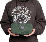 Duluth Pack Grab-N-Go Pack Waxed Canvas OD Green - 3L Capacity With YKK Zippers And Leather Pull by Duluth Pack