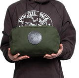 Duluth Pack Large Grab N Go Pack Waxed Canvas OD Green - Durable 5 Liter Capacity Tote with YKK Zipper and Leather Pull by Duluth Pack