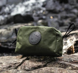 Duluth Pack Large Grab N Go Pack Waxed Canvas OD Green - Durable 5 Liter Capacity Tote with YKK Zipper and Leather Pull by Duluth Pack