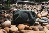Duluth Pack Large Grab N Go Pack Waxed Canvas OD Green - Durable 5 Liter Capacity Tote with YKK Zipper and Leather Pull by Duluth Pack