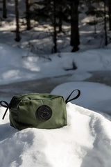 Duluth Pack Large Grab N Go Pack Waxed Canvas OD Green - Durable 5 Liter Capacity Tote with YKK Zipper and Leather Pull by Duluth Pack