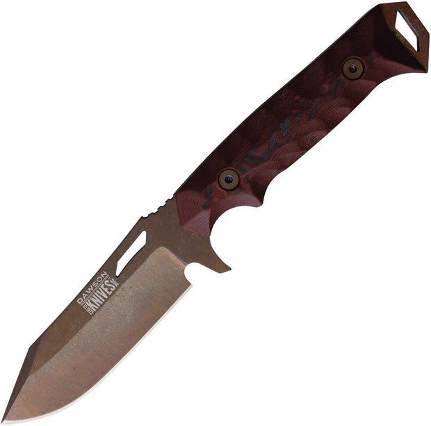 Dawson Knives Shepherd Fixed Blade Red 791163715954 by Dawson Knives