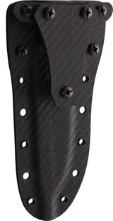 Dawson Knives Outcast Fixed Blade - MagnaCut 3.5in Satin Blade Black Red G10 Handle Full Tang by Dawson Knives