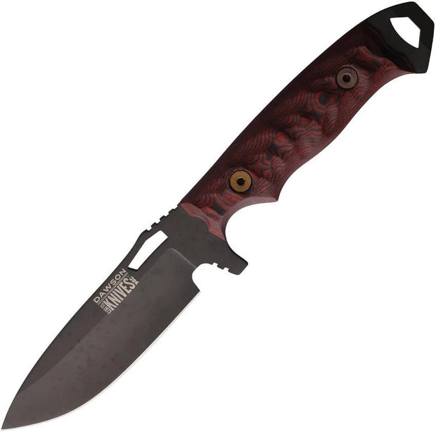 Dawson Knives Nomad Fixed Blade Red/Black 791163716500 by Dawson Knives