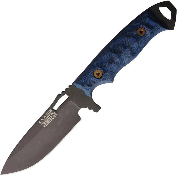 Dawson Knives Nomad Fixed Blade Blue/Black 791163716524 by Dawson Knives
