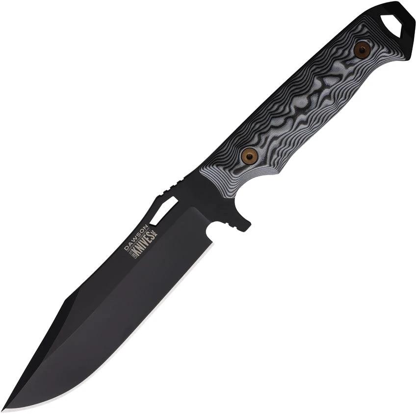 Dawson Knives Marauder Fixed Blade Wht/Blk 791163716593 by Dawson Knives