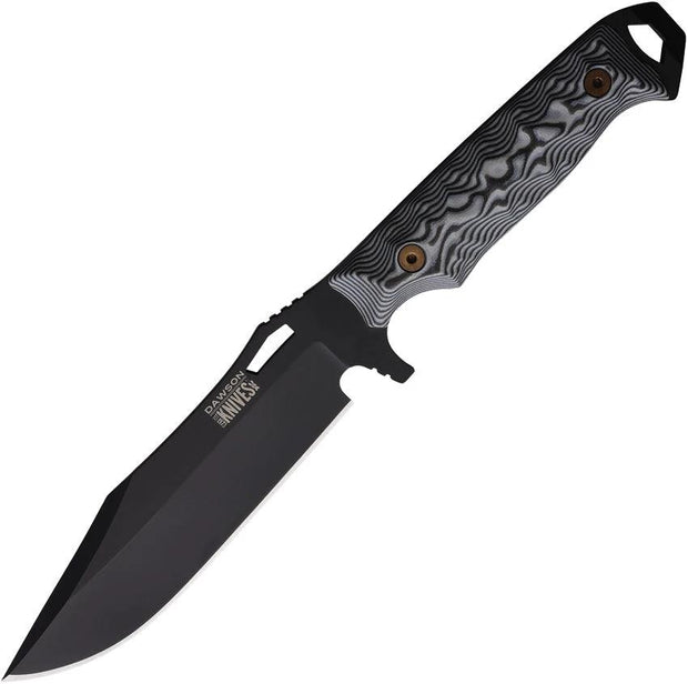 Dawson Knives Marauder Fixed Blade Wht/Blk 791163716593 by Dawson Knives