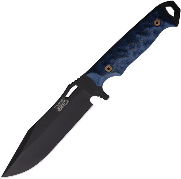 Dawson Knives Marauder Fixed Blade Blue/Blk 791163716609 by Dawson Knives