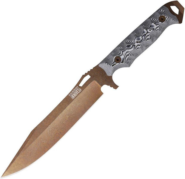 Dawson Knives Marauder XL White Black G10 791163716647 by Dawson Knives