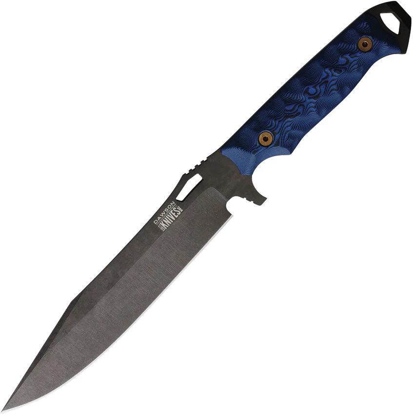 Dawson Knives Marauder XL Fixed Blade Blue 791163716685 by Dawson Knives