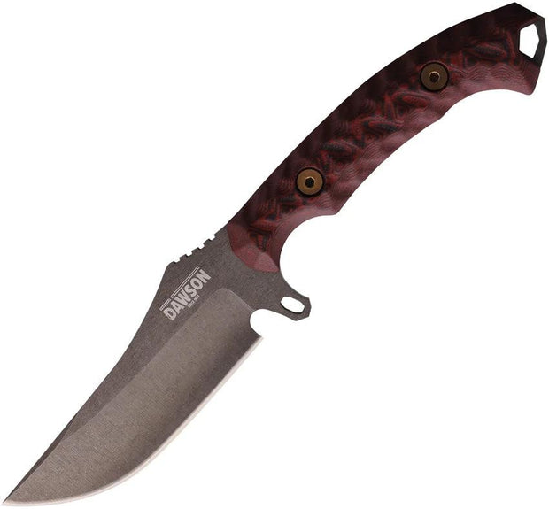 Dawson Knives Woodsman Fixed Blade Blk/Red 765464441188 by Dawson Knives