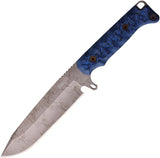 Dawson Knives Valor Fixed Blade Black/Blue 765454441553 by Dawson Knives
