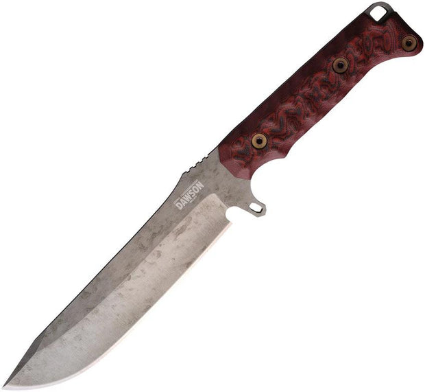 Dawson Knives Reaper Fixed Blade Blk/Red 765464441669 by Dawson Knives