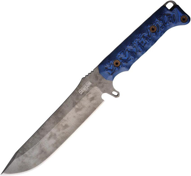 Dawson Knives Reaper Fixed Blade Blk/Blue 765464441690 by Dawson Knives