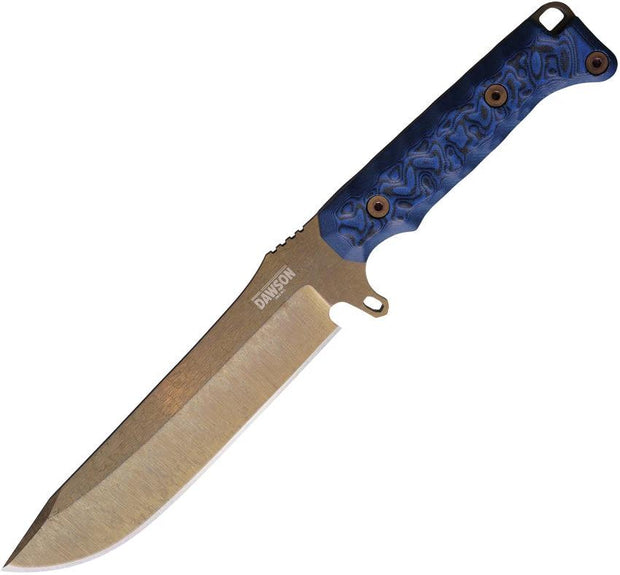 Dawson Knives Reaper Fixed Blade Blk/Blue 765464441737 by Dawson Knives