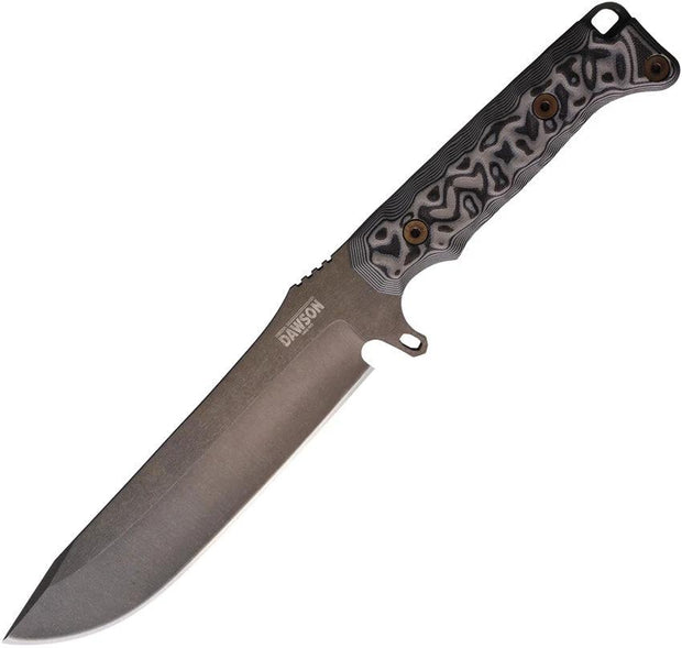 Dawson Knives Reaper Fixed Blade Black/Gray 765454441768 by Dawson Knives