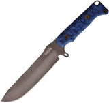 Dawson Knives Reaper Fixed Blade Black/Blue 76546441775 by Dawson Knives
