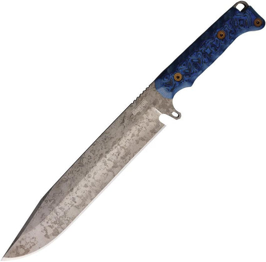 Dawson Knives Holdout Bowie Black/Blue 765464441812 by Dawson Knives
