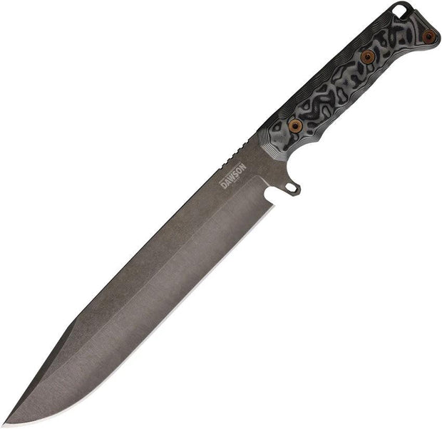 Dawson Knives Holdout Bowie Black/Gray 765454441881 by Dawson Knives