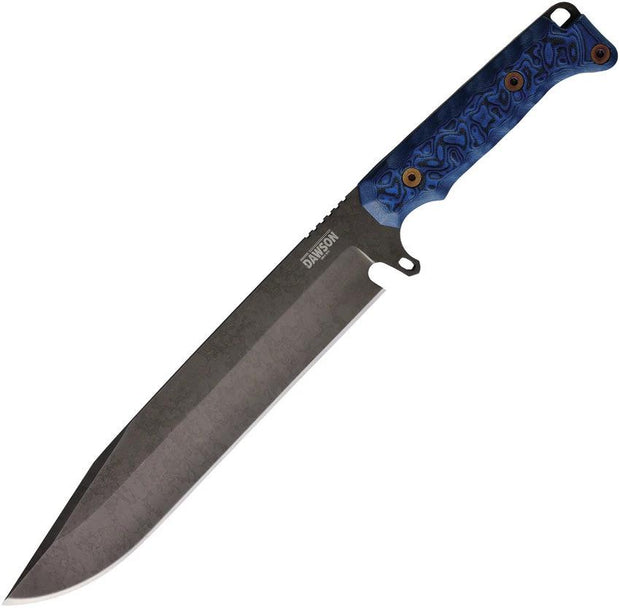 Dawson Knives Holdout Bowie Black/Blue 765464441812 by Dawson Knives