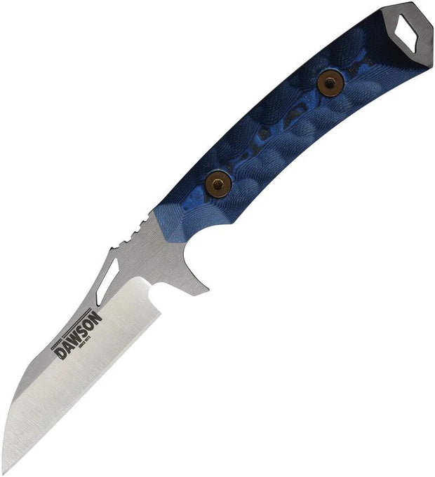 Dawson Knives Revelation Fixed Blade Blk/Blu 635726043765 by Dawson Knives