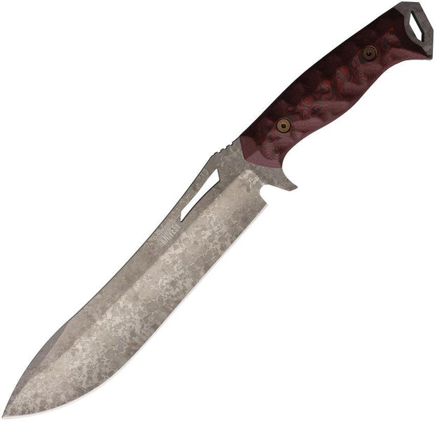 Dawson Knives Archangel Fixed Blade Blk/Red 742259947490 by Dawson Knives