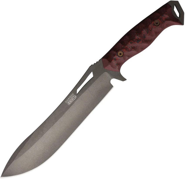 Dawson Knives Archangel Fixed Blade Blk/Red 742259947537 by Dawson Knives