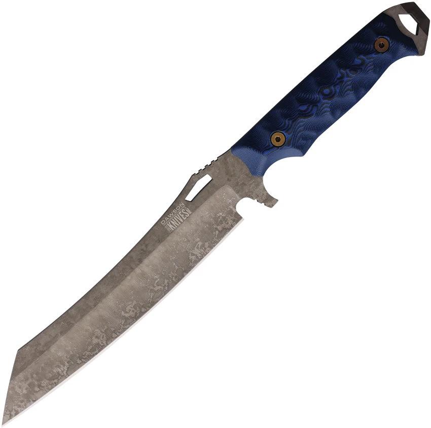 Dawson Knives Wayfinder Fixed Blade Blk/blue 742259947582 by Dawson Knives