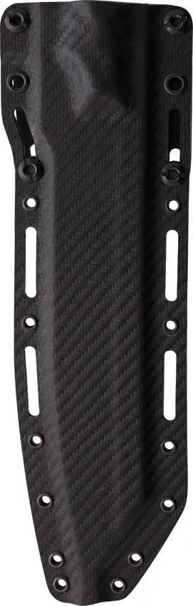 Dawson Knives Wayfinder Fixed Blade - MagnaCut 7.38 Inch Monsoon Finish Blade With Black Blue G10 Handle by Dawson Knives