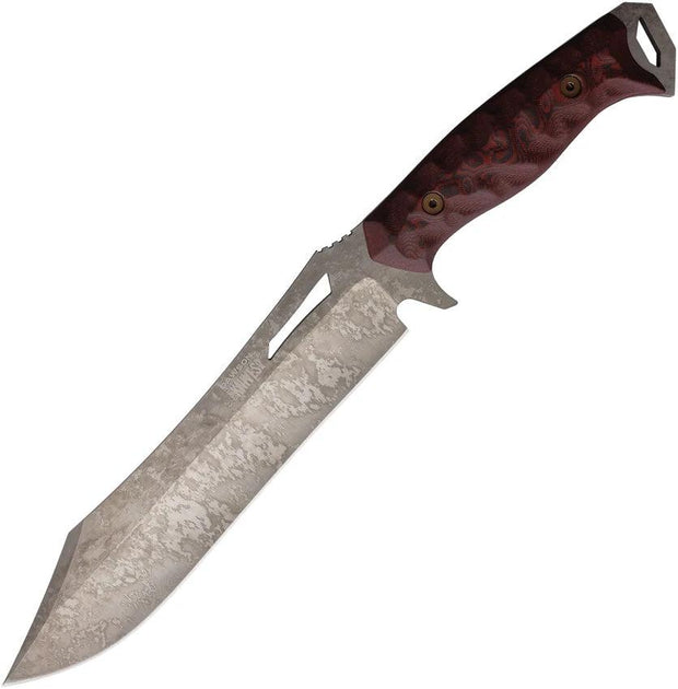 Dawson Knives Dominion Fixed Blade Blk/Red 742259947636 by Dawson Knives