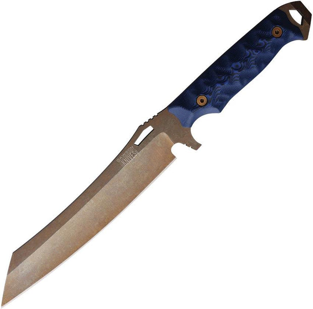 Dawson Knives Wayfinder Fixed Blade Blk/Blue 742259947667 by Dawson Knives