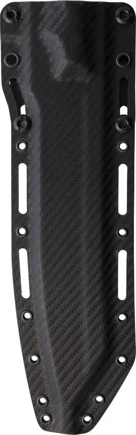 Dawson Knives Wayfinder Fixed Blade - Midnight Finish MagnaCut Stainless Steel Black Red G10 Handle by Dawson Knives